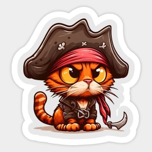 Cat Sparrow Sticker